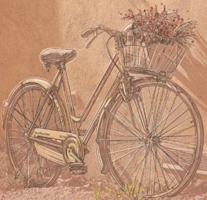 art, bicycle, spring, vehicle, nature, outdoors, transport, love